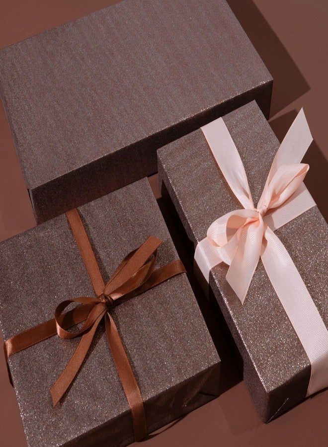 Rancco Glitter Wrapping Paper- Rose Gold/Silver/Gold/Dark brown Color Sparkle Paper for Christmas, New Year's Eve, Birthday, Wedding, Baby Shower, Party, Craft Paper Decor Gifts, 8PC,19.7''X 27.6'' - Image 5